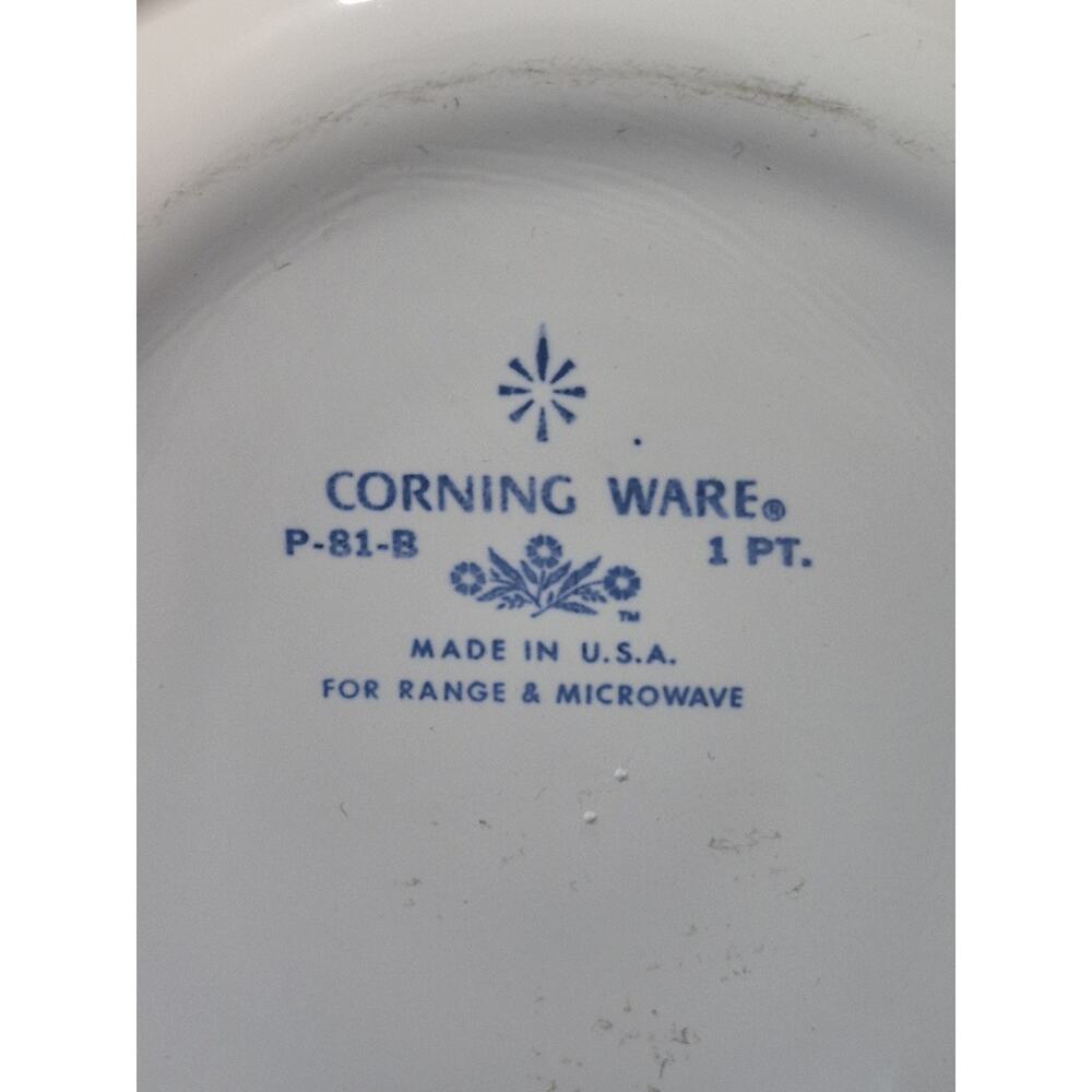 Vintage CorningWare Blue Cornflower Casserole Baking Dishes 7 Peices Plus 4 Lids - Picture 10 of 16